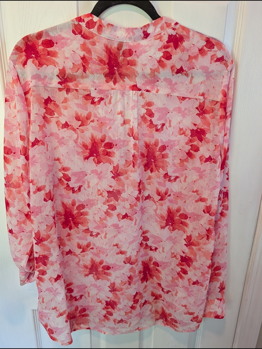 KUT Watercolour Floral Button-Up Blouse Size XL - Picture 5 of 6